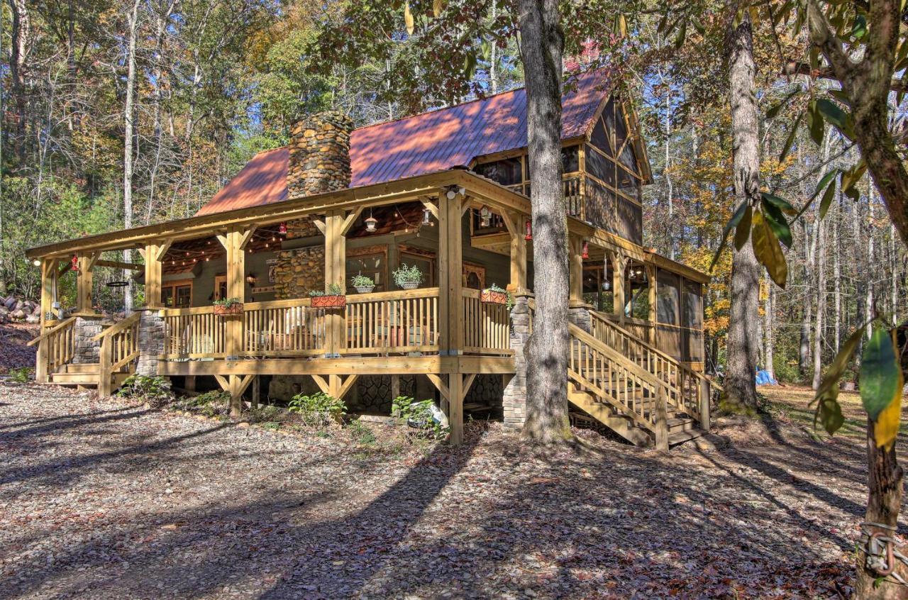 5-Acre North Georgia Mountain Retreat With Creek! Villa Sautee Nacoochee ภายนอก รูปภาพ